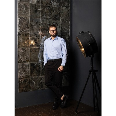 006J Мужская рубашка JenTa голубой