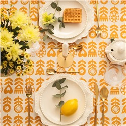 Скатерть Этель  Yellow garden 146х180 см, 100% хл, саржа 190 г/м2