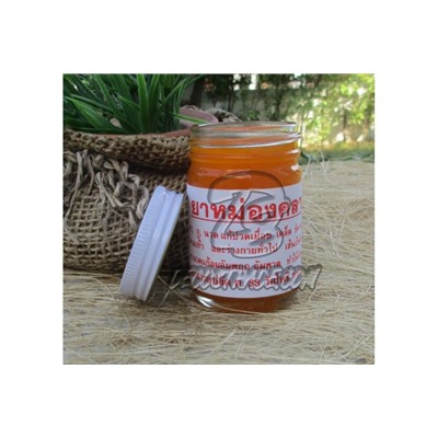 Тайский оранжевый бальзам, Thai Label Balm Orange, 50 гр