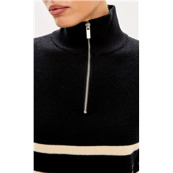Джемпер F322-15115 black-beige