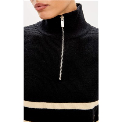 Джемпер F322-15115 black-beige