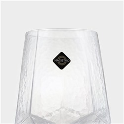 Стакан Magistro «Дарио», 450 мл, стекло, прозрачный