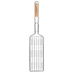 Решётка - гриль для рыбы maclay, 31x12 см, нержавеющая сталь, для мангала