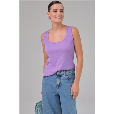 Топ трикотажный цвета орхидея