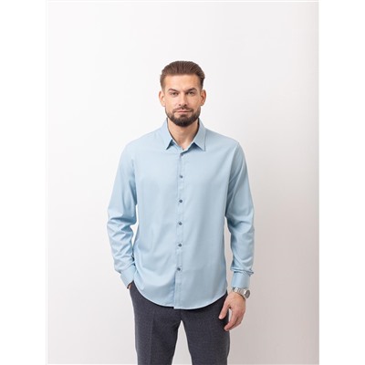 004J Мужская рубашка JenTa голубой