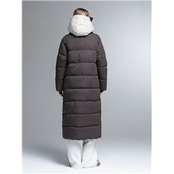 Пуховик женский коричневый