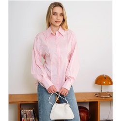 Рубашка #КТ3696, розовый
