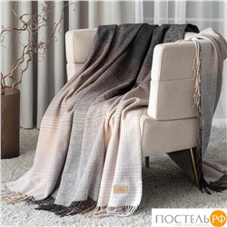 Prime Prive Плед АНДЕРС  беж/кор 150х200/10х2 см, 1 пр, 70% шерсть/30% хлопок, 350 гр/м2