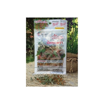 Острая приправа для традиционного тайского блюда Пад Капао от Mae Kaan, Pad Kapao Spices, 30 гр
