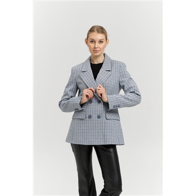 Пальто женское демисезонное 27200 (голубой)