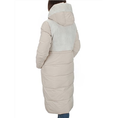 THD-608YC BEIGE Пальто зимнее женское (био-пух)