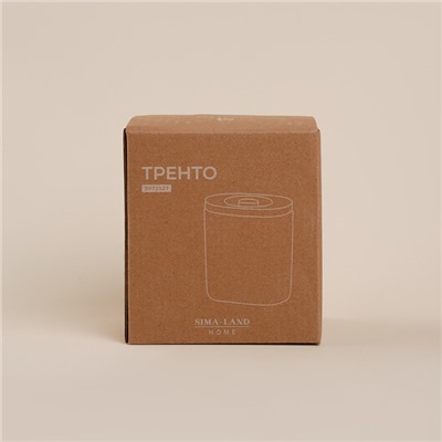Банка для сыпучих продуктов SL Home «Тренто», 620 мл, 7,7×12,5 см, фарфор, белая