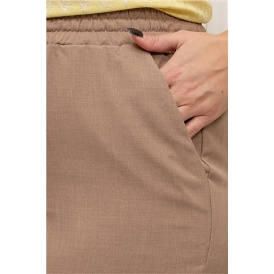 Брюки бежевые льняные с карманами Морис №13
