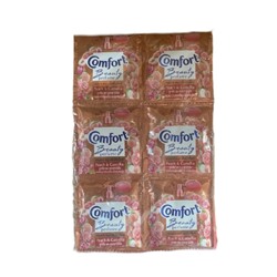 (Упаковка 24 шт) Кондиционер для стирки белья Comfort Beauty perfume softener Peach and Camelia 17 мл x 24 шт
