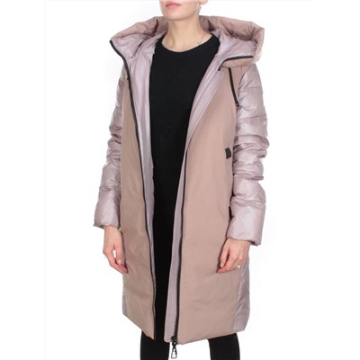 2235 PINK POWDER Пальто женское зимнее AKIDSEFRS (200 гр. холлофайбера)