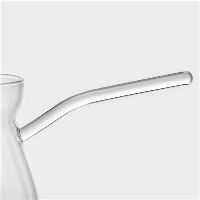 Турка Magistro «Искра», 380 мл, 19×9×9.5, стекло, прозрачная