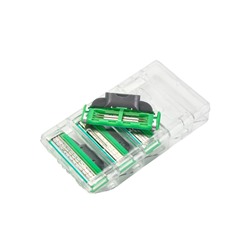 Сменные кассеты Gillette Mach3 зеленые, 4 шт
