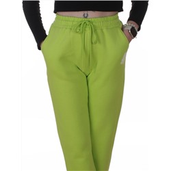 2619 LT. GREEN Брюки спортивные утепленные женские (85% хлопок, 10% полиэстер, 5% спандекс)