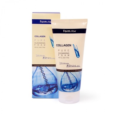 Пенка для умывания Farm Stay Collagen Pure Cleansing Foam