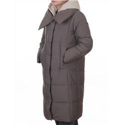 A610 GRAY Пальто зимнее женское со съемным жилетом (200 гр. био-пух)