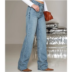 Джинсы #КТ1277, голубой