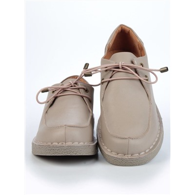 01-D7583-5 BEIGE Ботинки демисезонные женские (натуральная кожа)