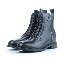 04-M3-1492 BLACK Ботинки зимние женские (натуральная кожа, натуральный мех)