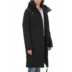 C1046 BLACK Пальто зимнее женское (200 гр. холлофайбер)