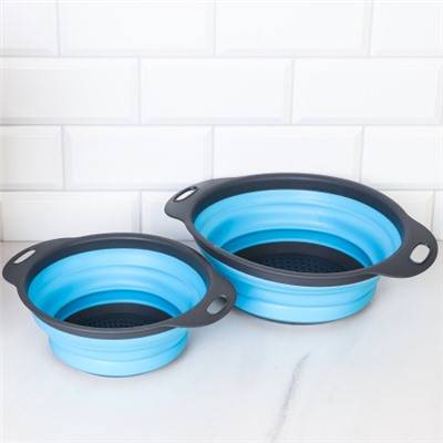 Дуршлаг складной 2 штуки 24см + 20см / GJ-548 /уп 60/ 685081