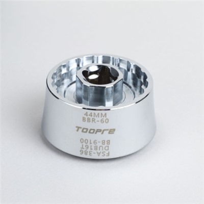 Съемник кареток 5в1 под трещотку TOOPRE TL-5in1 (FSA386, DUB16T, BB9100, Hollowtech(44mm), BBR60) анодированный алюминий/уп50/