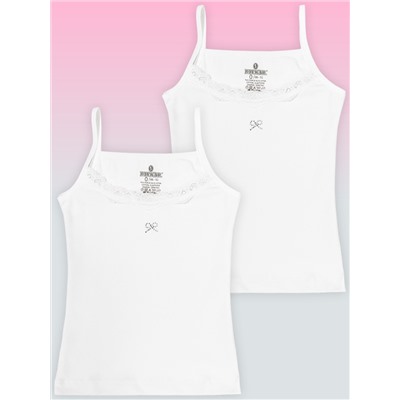 4334-01 Майка для девочки белая (BAYKAR)