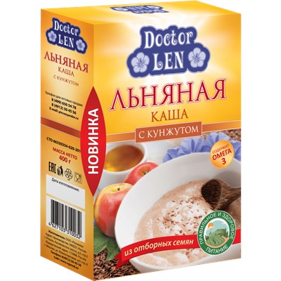 Льняная каша "Doctor LEN" м/п с кунжутом 400 г