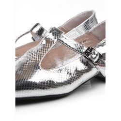06-B68A-120U GREY/SILVER Туфли женские (натуральная кожа)