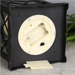 Светильник фонарь настольный 33 см черный / YR1411B /уп 24/от батареек