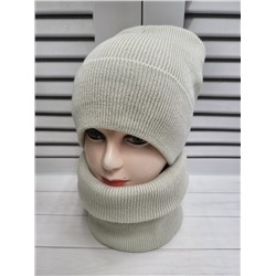 Шапка со снудом женская 6241