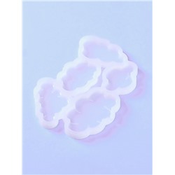 Форма для леденцов «Облачка», силикон, 15×10.5×0.7 см, 5 ячеек, белая