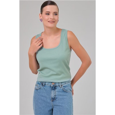 Топ трикотажный однотонный