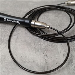 Скакалка скоростная Woohooo Tsunami Pro / длина 3m / Black / уп48 / Вес 190g