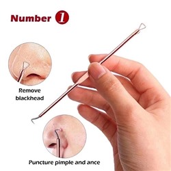Lanbena Инструменты для чистки лица набор 4шт Acne Blackhead Removal Tool Set