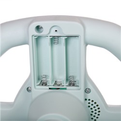 Толокар COMIRON QT-8098/светящиеся полиуретановые колеса 90 мм/ Голубой/уп4