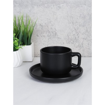 Чайная пара 300 мл / CS-200 black  /уп 6/36/ Черный матовый