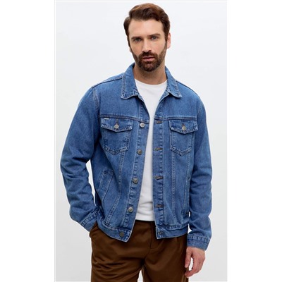 Куртка джинс P011-1336Rus middle blue