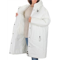 M-9117 WHITE Пальто зимнее женское CORUSKY  (верблюжья шерсть)