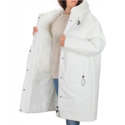 M-9117 WHITE Пальто зимнее женское CORUSKY  (верблюжья шерсть)