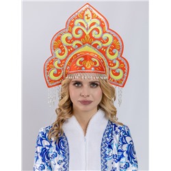 Кокошник Русская Красавица Красный
