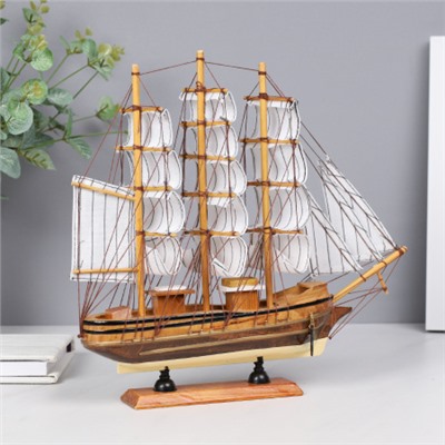 Макет парусного корабля 32х32 см / 6806G /уп 18/