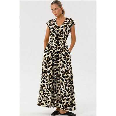 Платье макси с карманами