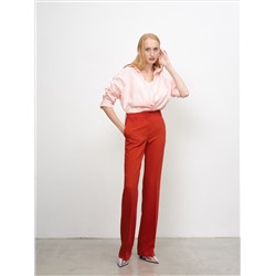 Персиковая рубашка oversize