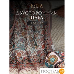 Estia РАФАЭЛЛА Плед борд. 130х170 см, 1 пр., 90% хлоп./10% мерин.шерсть , 285 гр/м2