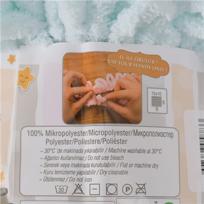 Плюшевая пряжа для вязания руками ALIZE, Puffy, 100 % микрополиэстер, 9 м/100 г, (15 айсберг)